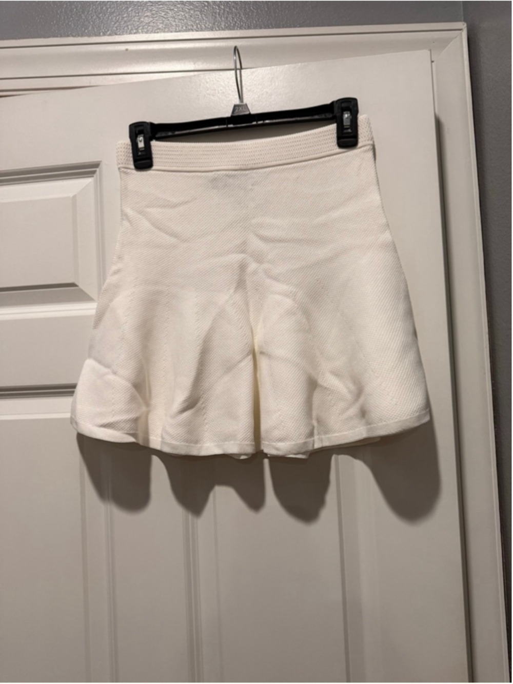 Women's SER.O.YA White Mini Skirt with Orange 85 Embroidery, Size S - Picture 3 of 6